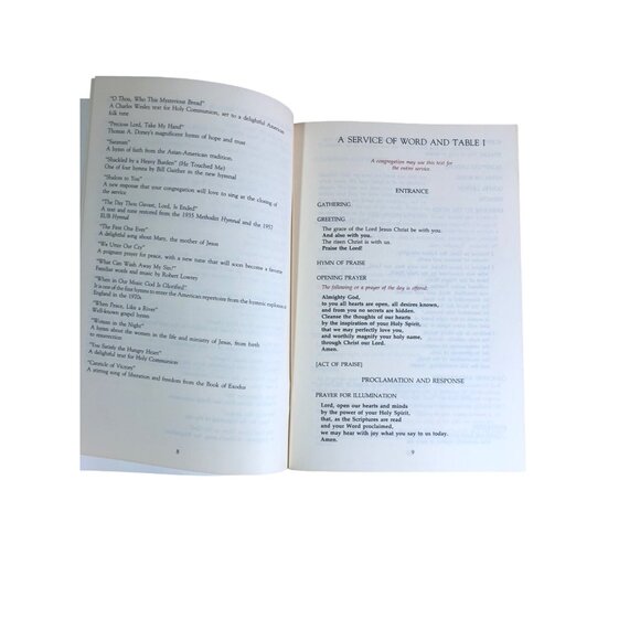 The United Methodist Hymnal Sampler Paperback Religious Music Liturgical Guide - Picture 4 of 6